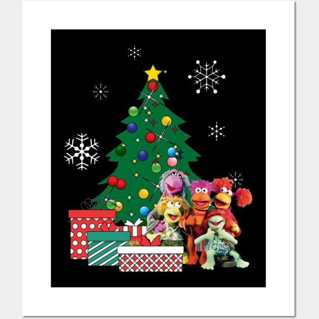 Fraggle Rock Around The Christmas Tree Wall Art by squids_art